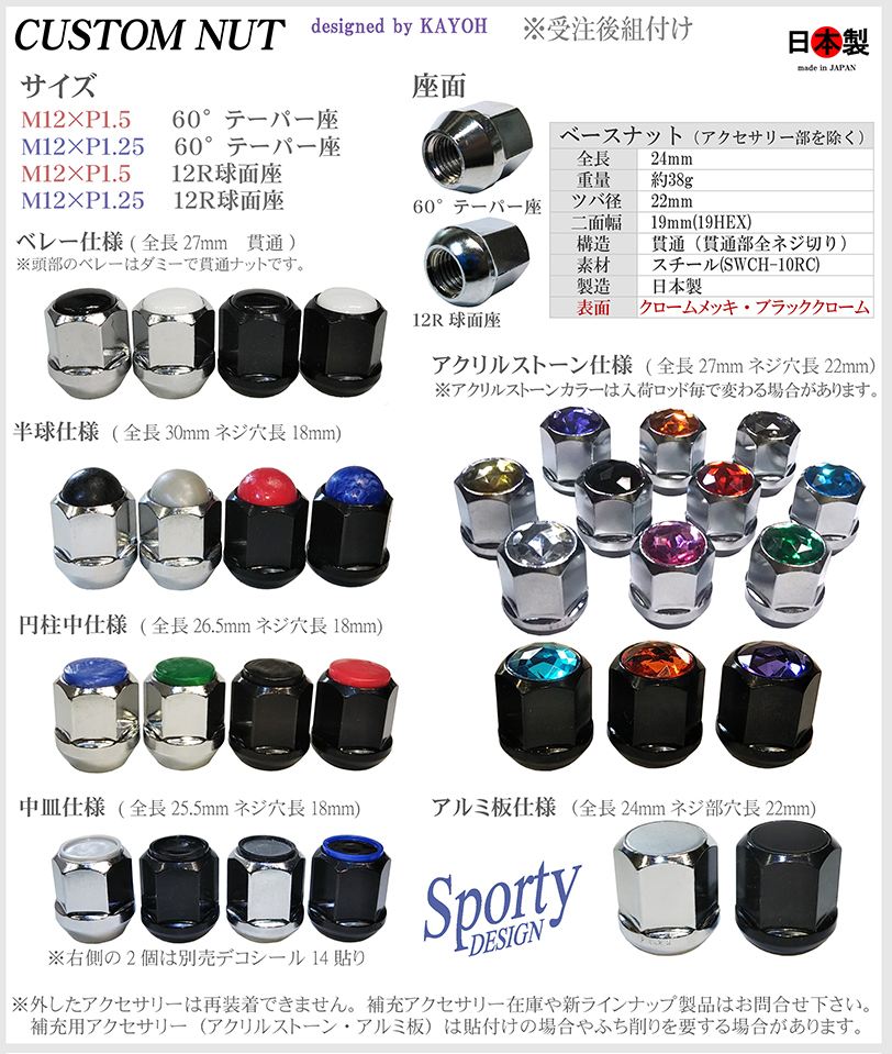 株)ミックの(ホイール)カスタムナット